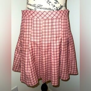 Love & Piece Junior's Pink Pleated Shirt, Small